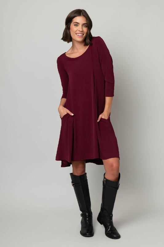 3/4 Sleeve Trapeze Dress