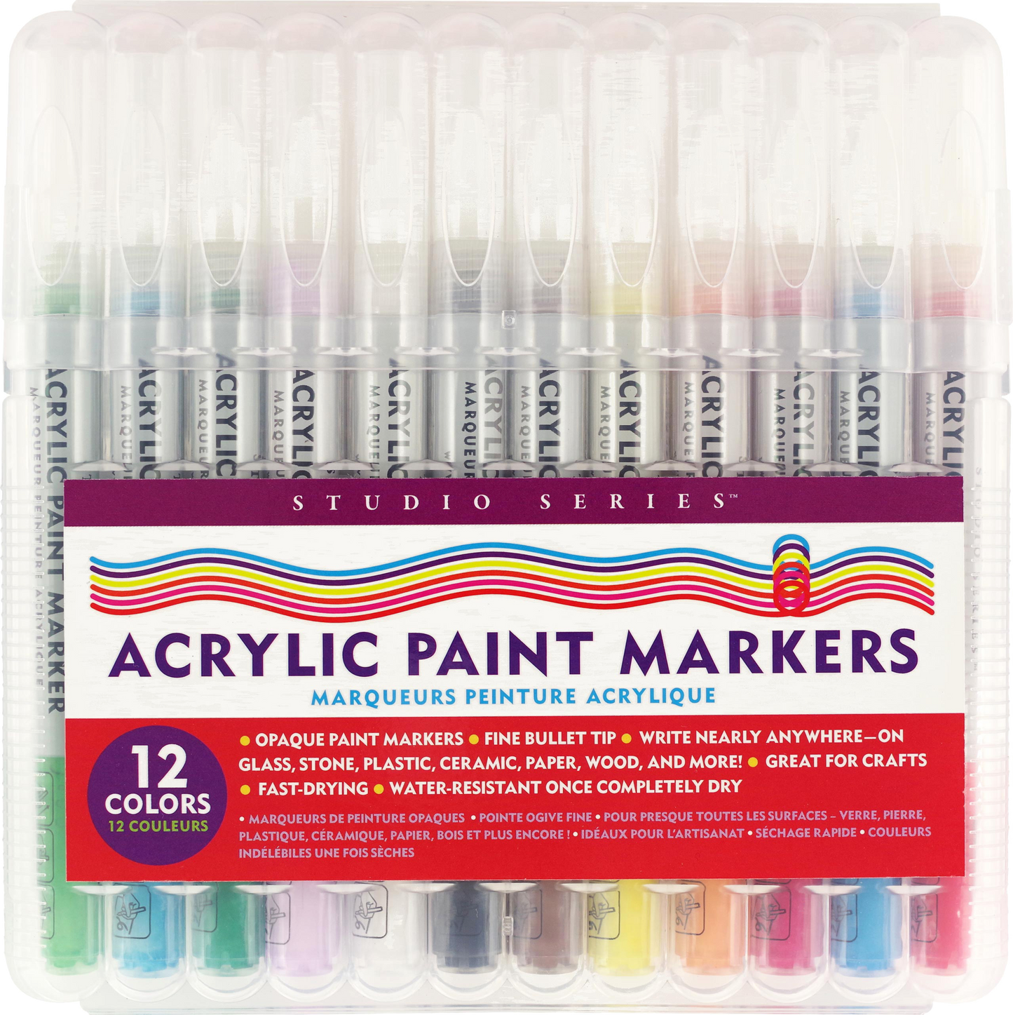 Studio Series Acrylic Paint Markers (Set of 12)