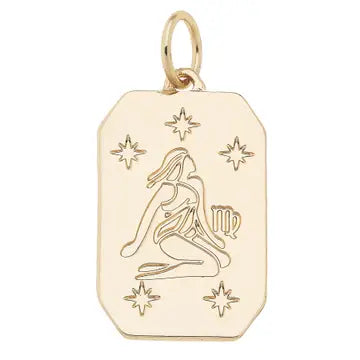 Zodiac Dog Tag Charm