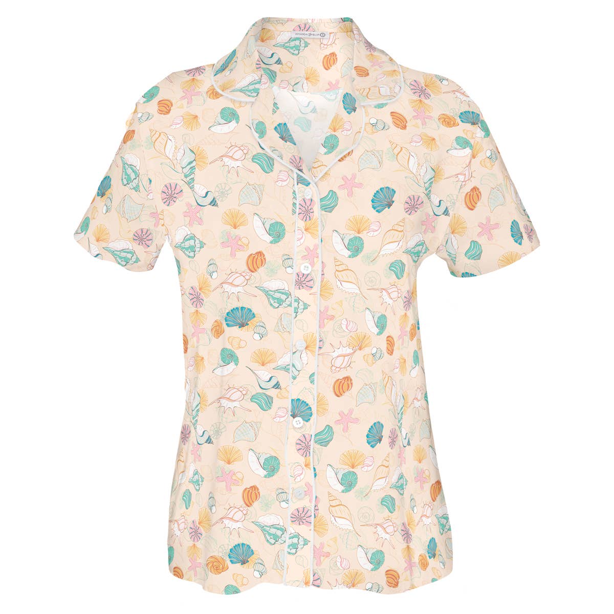 Shells In The Sand Pajama Top
