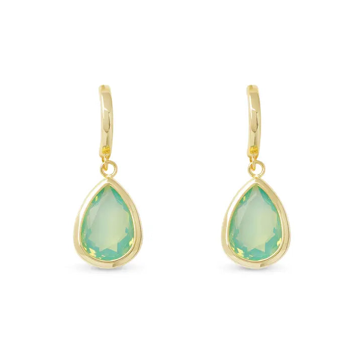 Aquamarine Teardrop Earrings