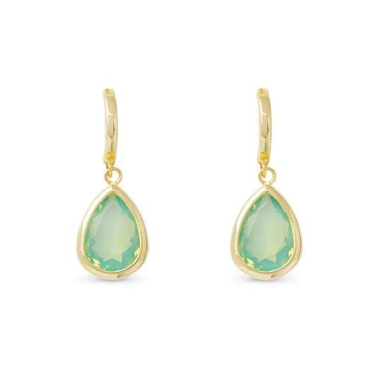 Aquamarine Teardrop Earrings