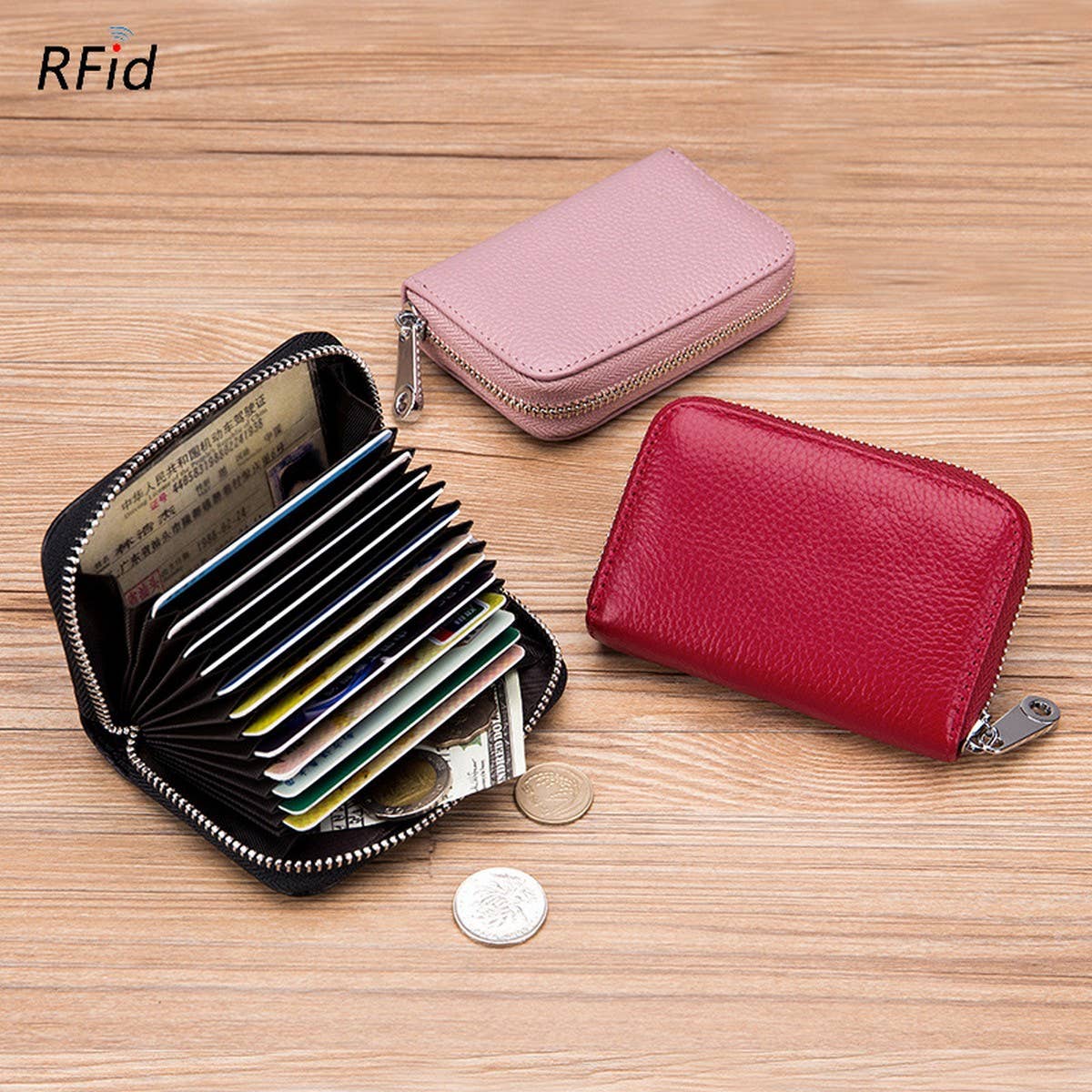 MULTI-FUNCTIONAL ANTI-THEFT BRUSH MAGNETIC CARD HOLDER
