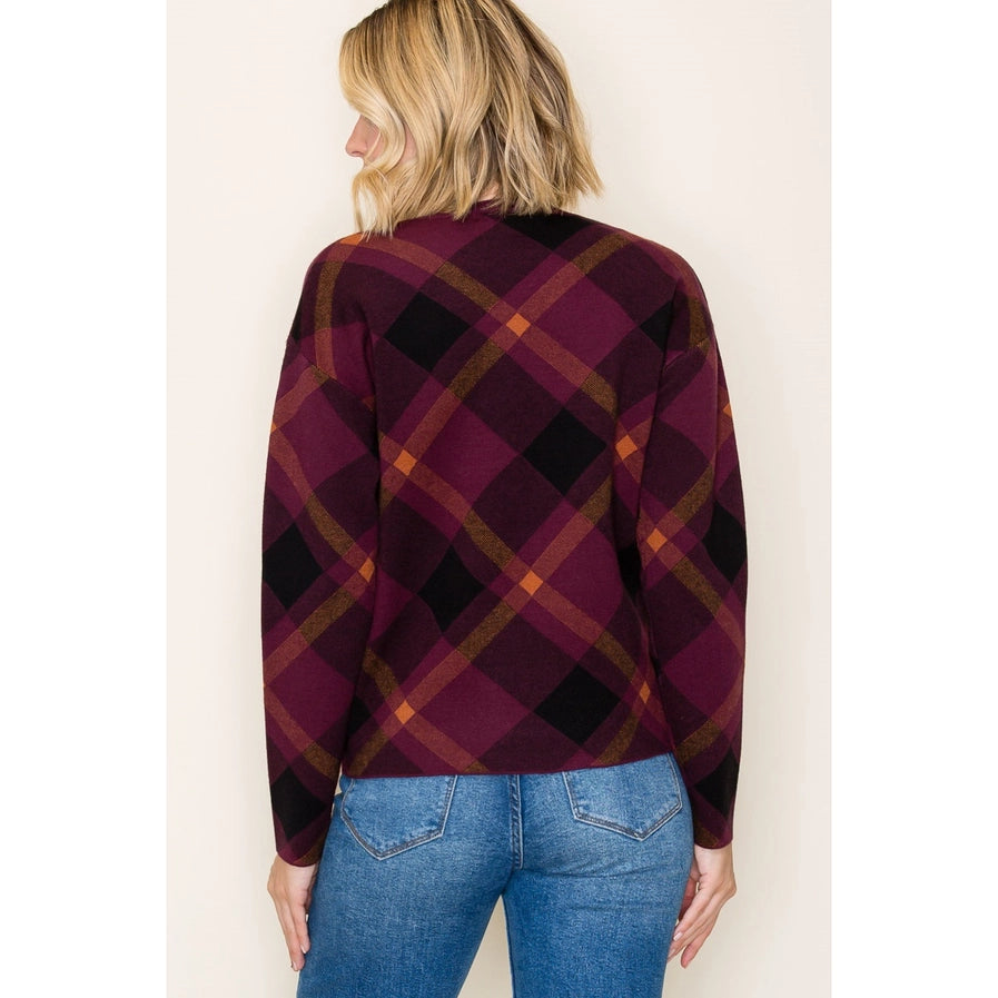 Checker Jacquard Sweater