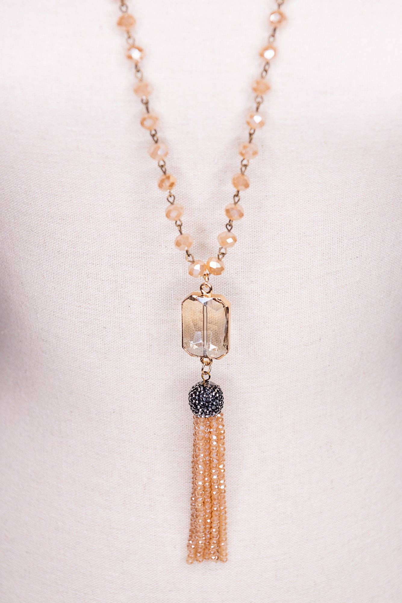 Athena Necklace in Peach