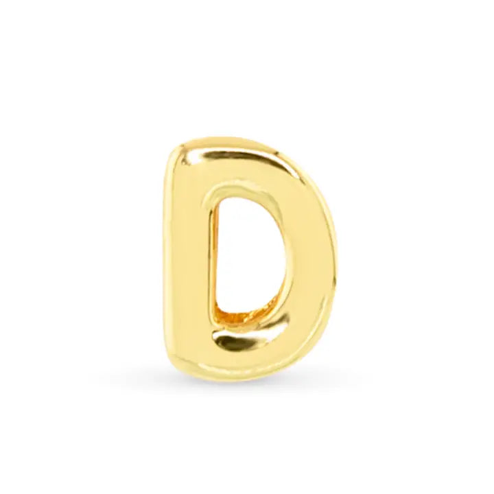Initial Necklace Charm - Gold