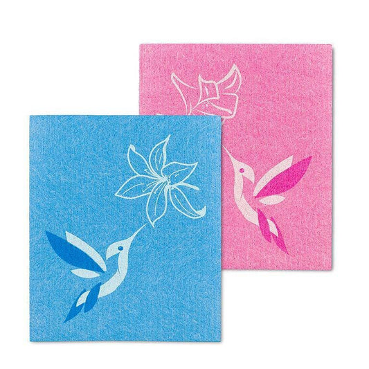 Hummingbird Dishcloths-6.5X8"L