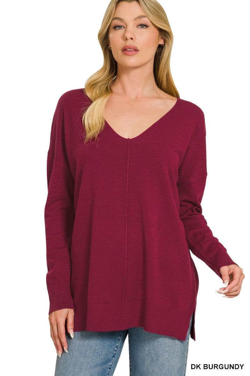 Viscose Front Seam Sweater
