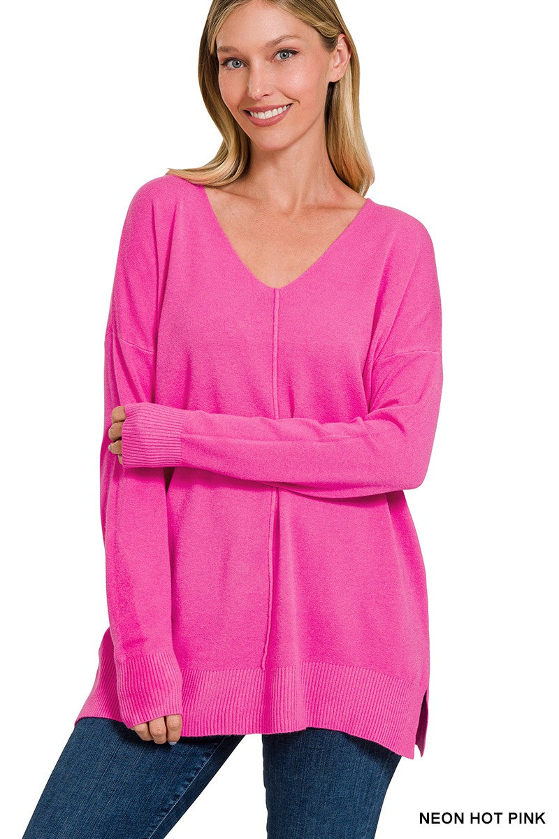 Viscose Front Seam Sweater