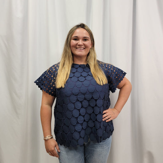 Polka Dot Sleeve Top