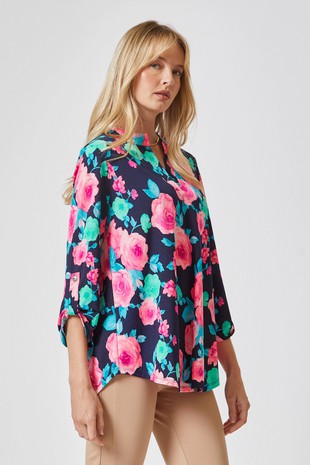 Print Wrinkle Free Top