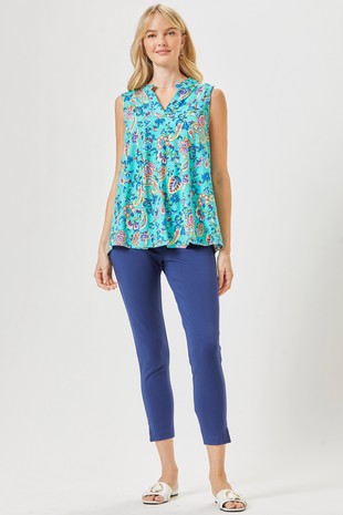 Print Wrinkle Free Top