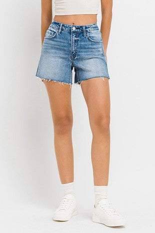 Vervet High Rise Waist Clean Cut A-Line Shorts - Inner Circle