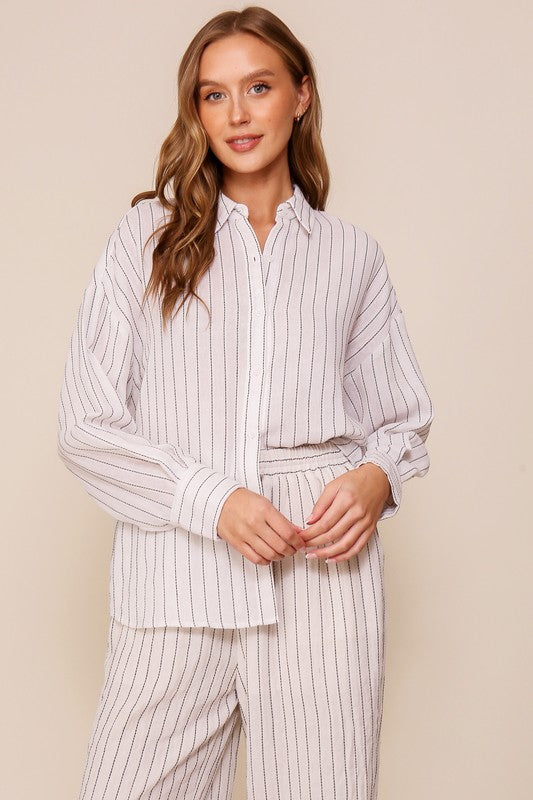 Striped Classic Button Down Shirt