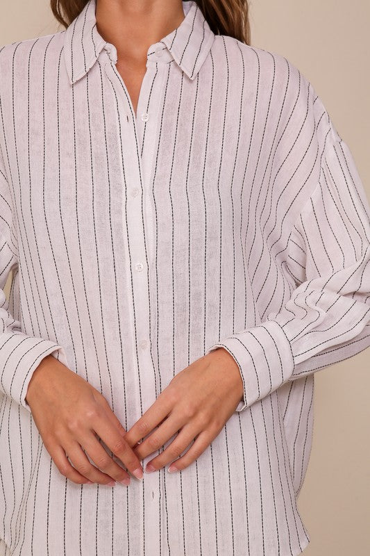 Striped Classic Button Down Shirt