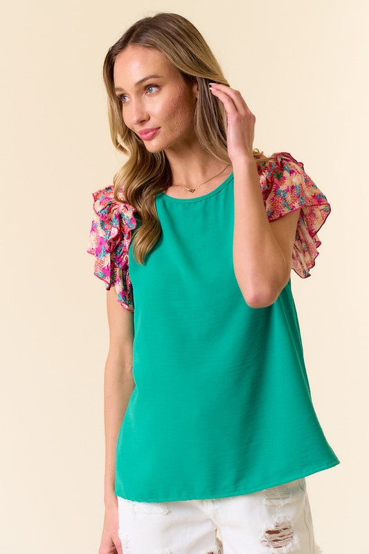 Angelique Short Sleeve Top