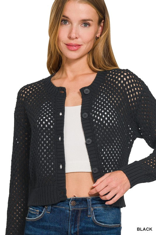 Crochet Cardigan Sweater