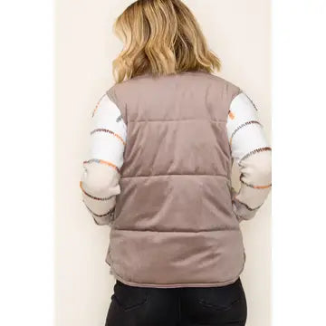 Quilted Corduroy Puffer Vest