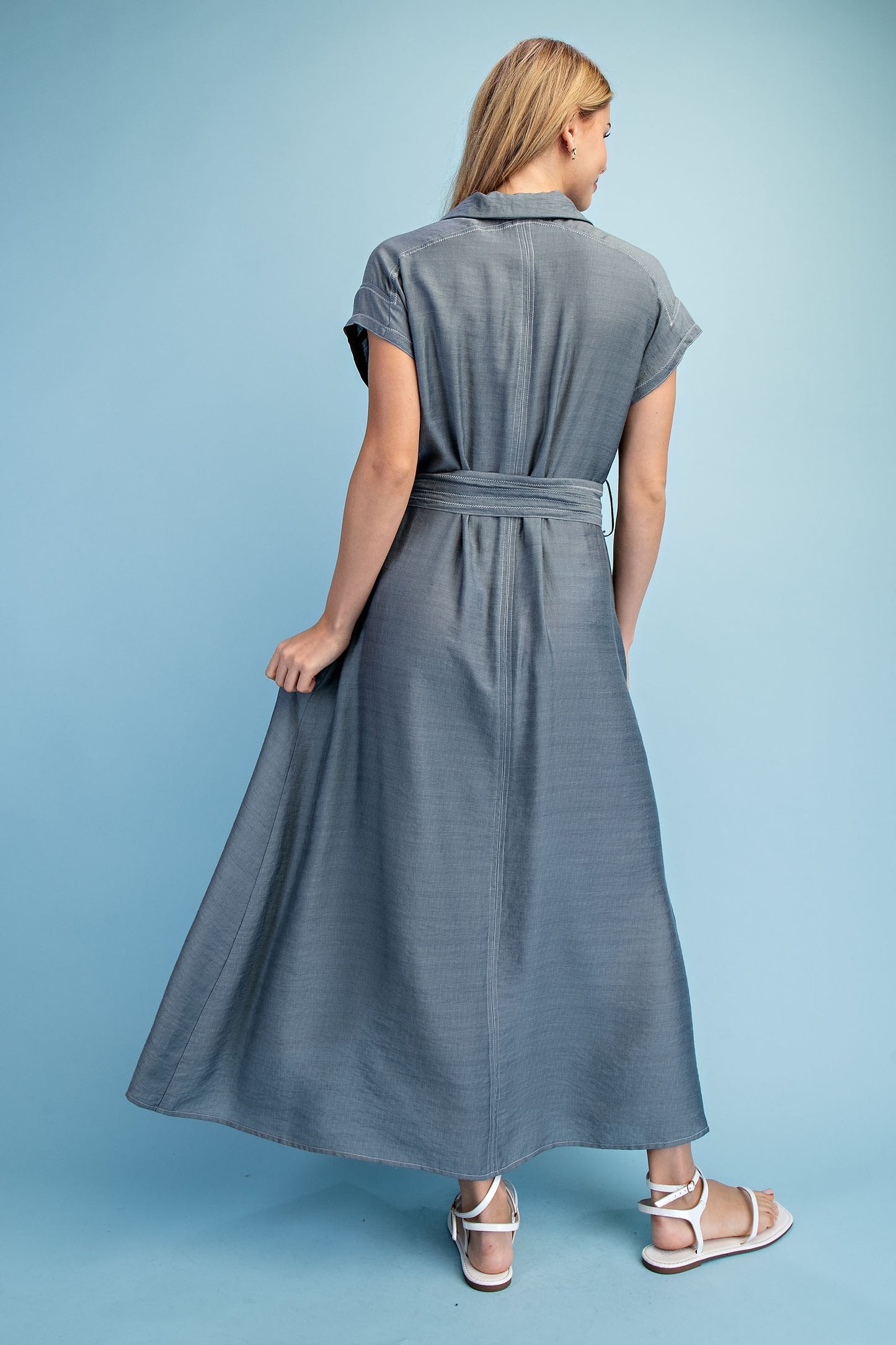 Lightweight Button Down Maxi Dress