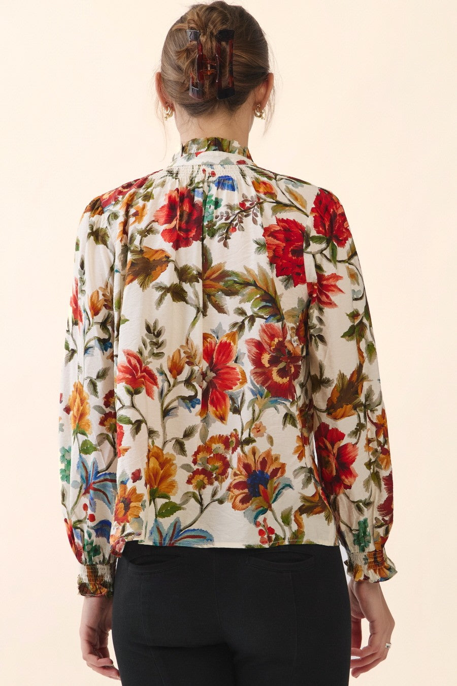 Vintage Floral Blouse