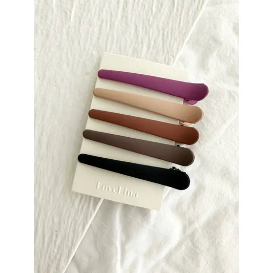 Matte Alligator Styled Hair Claw Clips