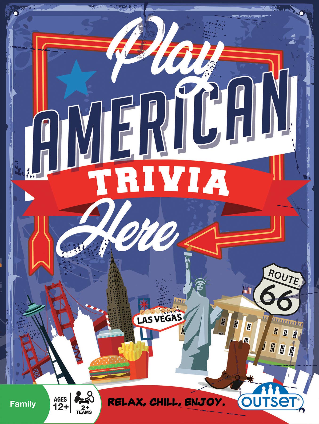 Play American Trivia Here Board Game