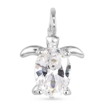 CZ Turtle Charm