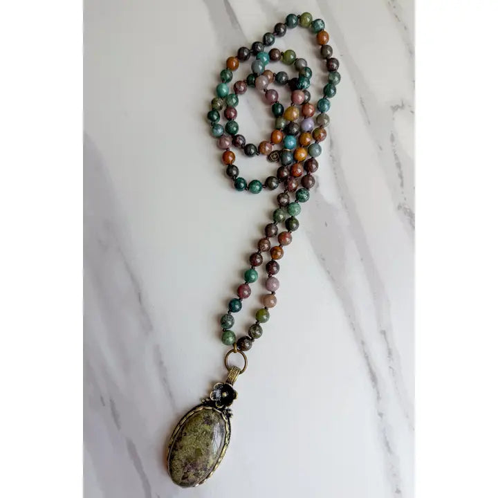 Florette Necklace- India Agate