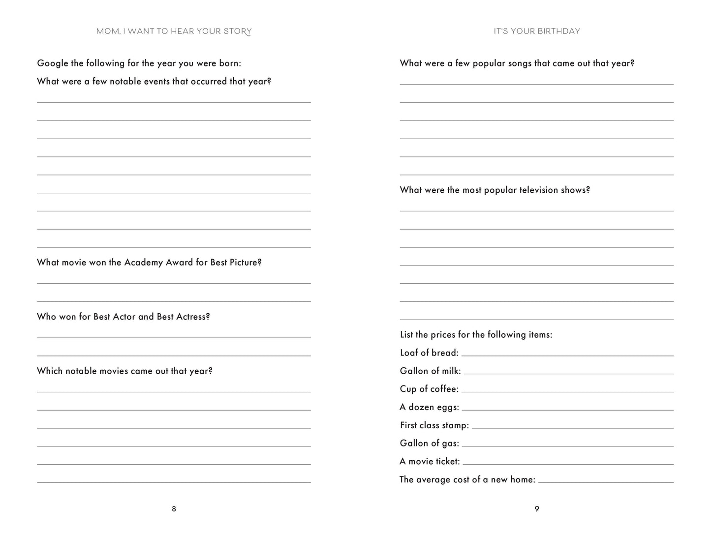 Mom, I Want to Hear Your Story (Expanded Edition)