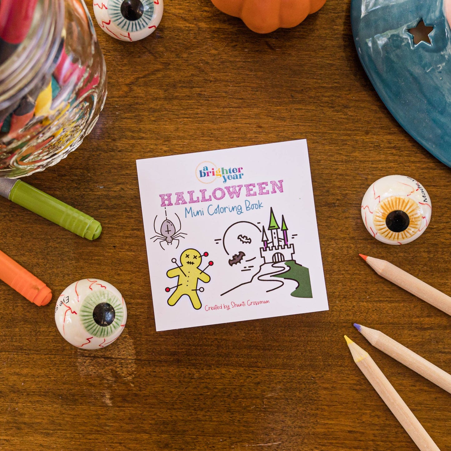 Halloween Mini Coloring Book