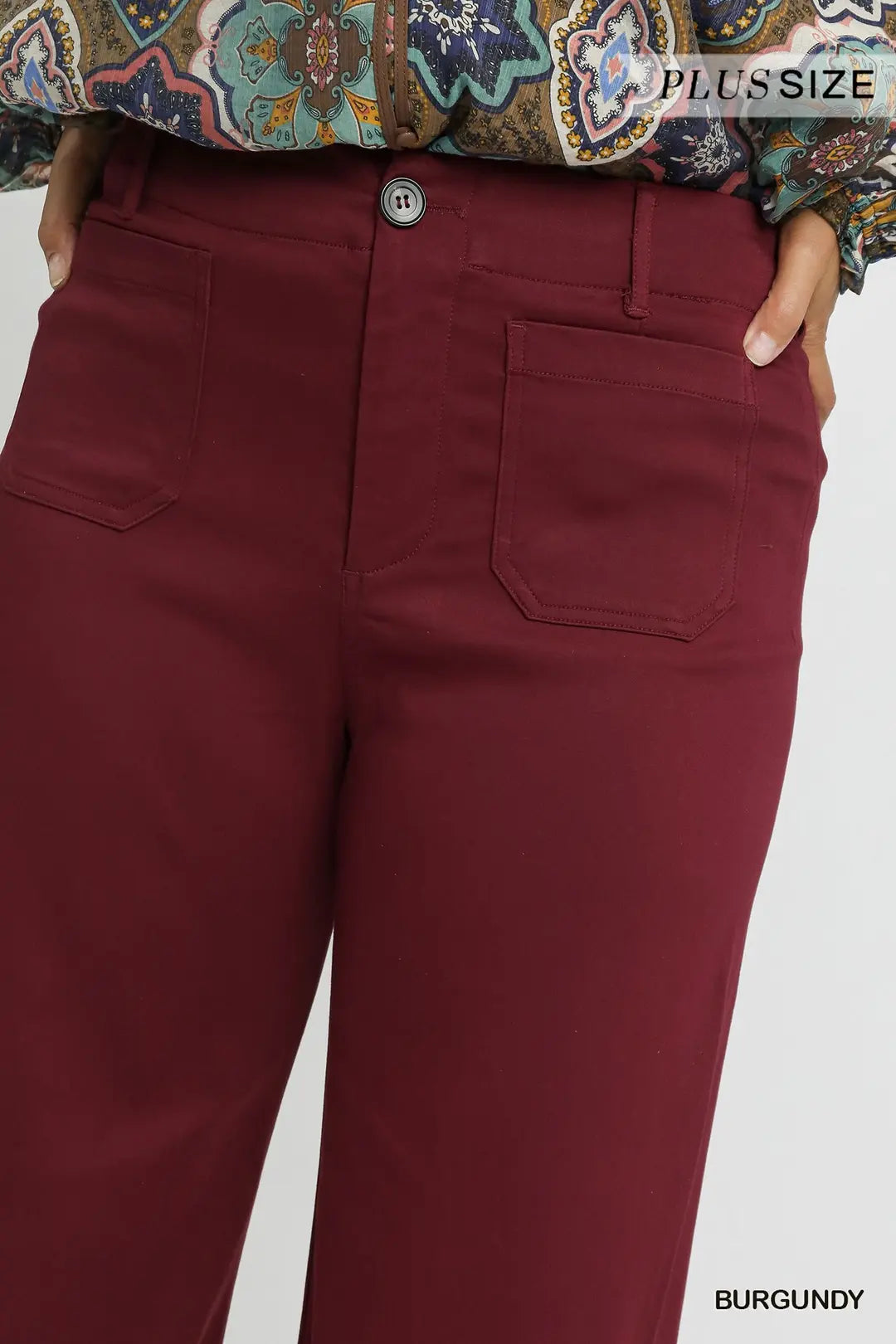Button Stretched Pants