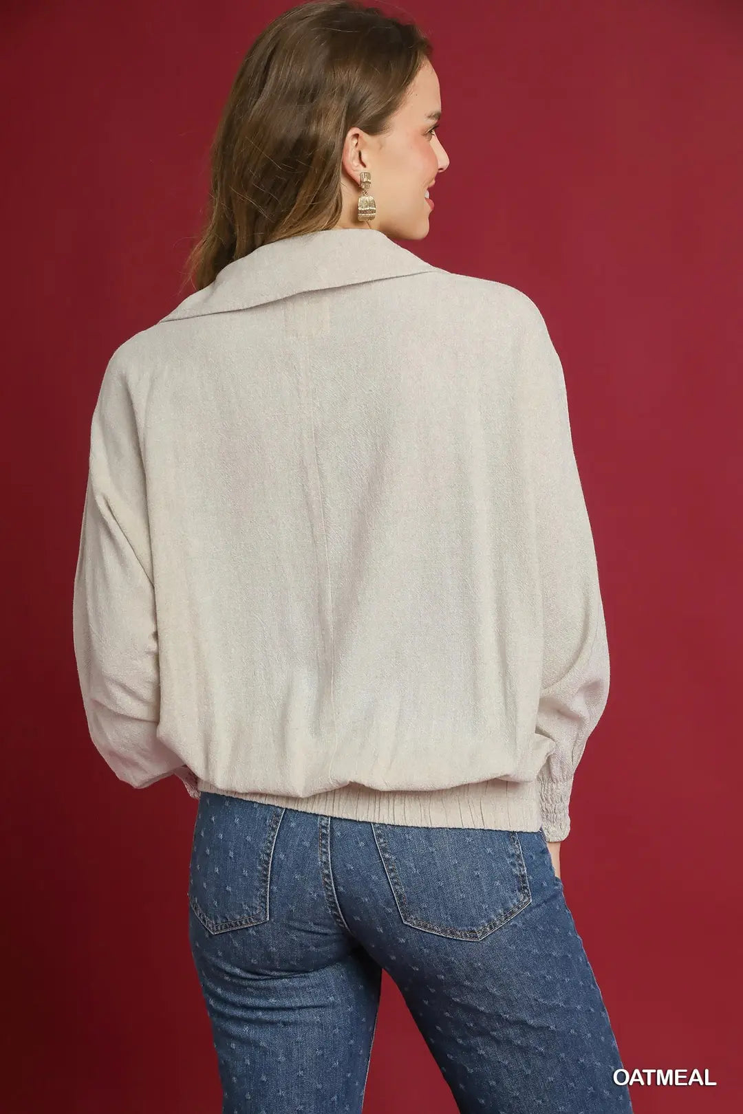 Linen Pullover Blouse