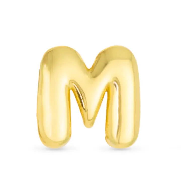 Initial Necklace Charm - Gold