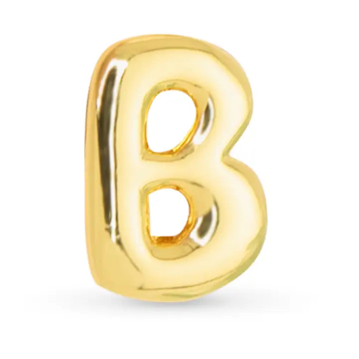 Initial Necklace Charm - Gold