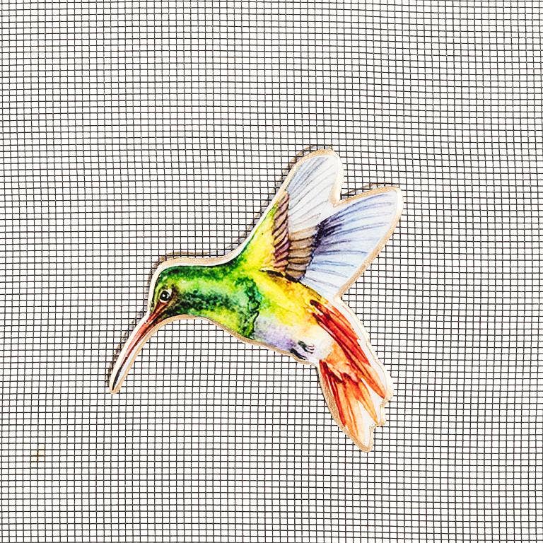 Hummingbird Two-Sided Magnet Decor-3"W