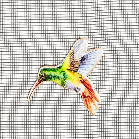 Hummingbird Two-Sided Magnet Decor-3"W