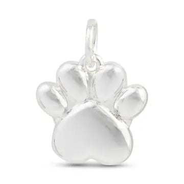 Silver Paw Print Charm