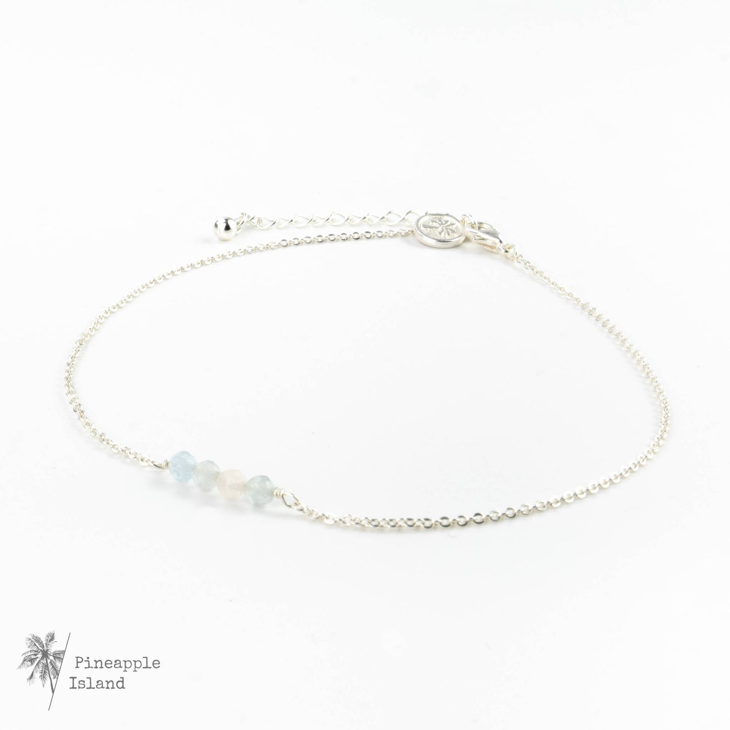 White Sand Stone Anklet, Gemstone, by Pineapple Island