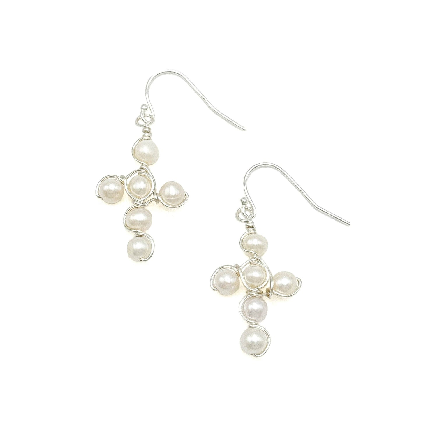 Alegria Good News pearl & sterling silver earrings