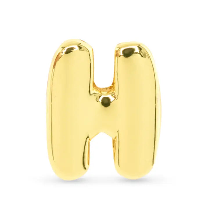 Initial Necklace Charm - Gold