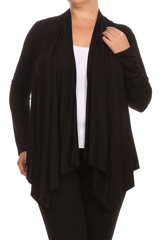 Solid Long Sleeve Cardigan