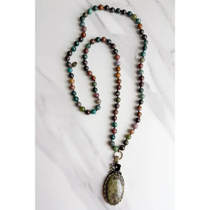 Florette Necklace- India Agate