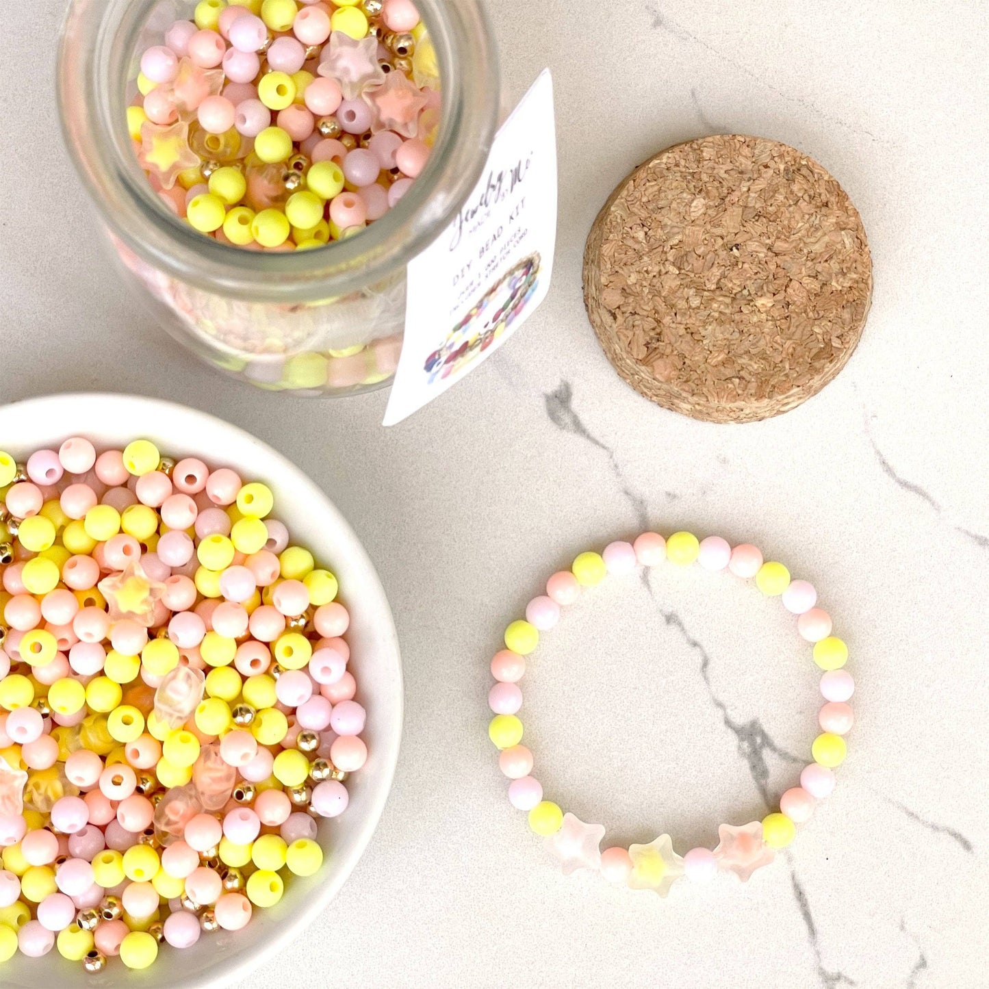 Stars & Beads Jar DIY Bead Jar