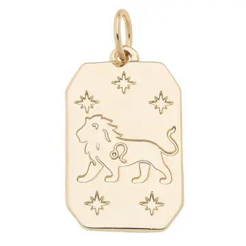 Zodiac Dog Tag Charm