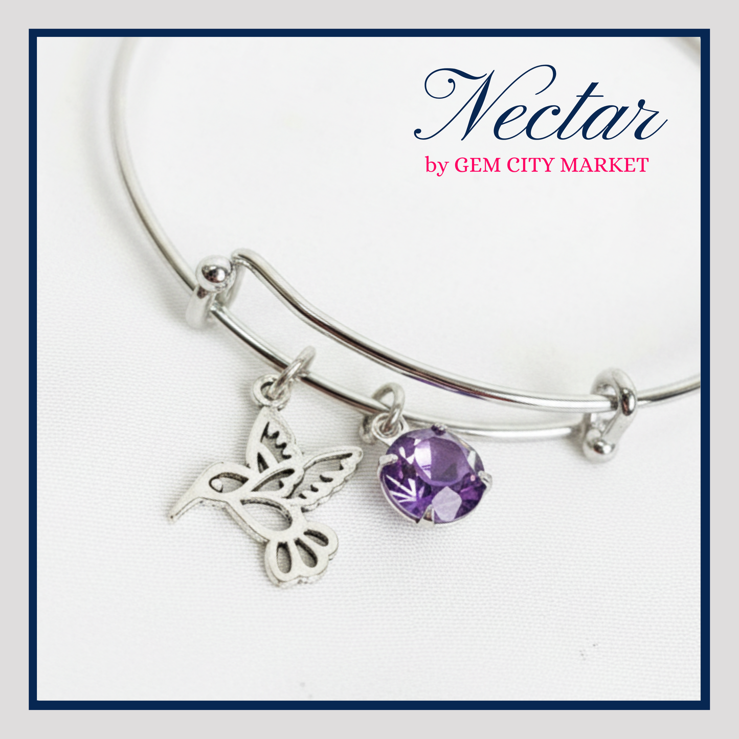 Crystal Bracelet - Hummingbird B006