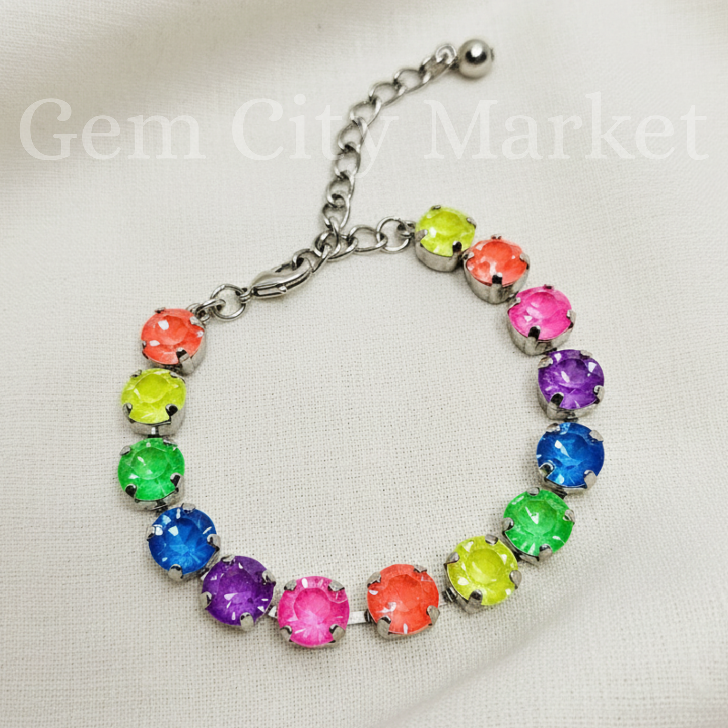 Crystal Bracelet - Electric Summer B008