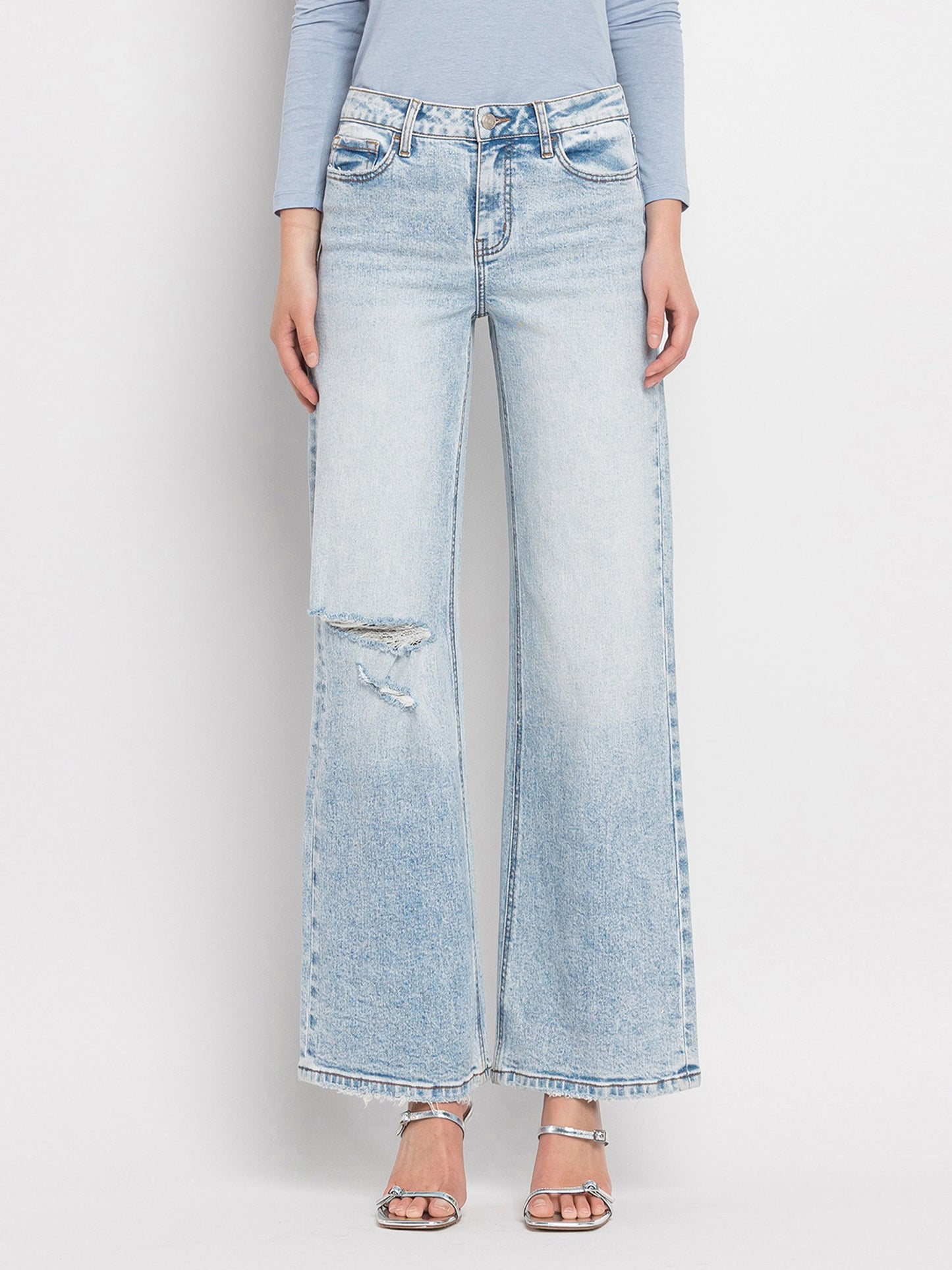 SUPER HIGH RISE WIDE LEG JEANS