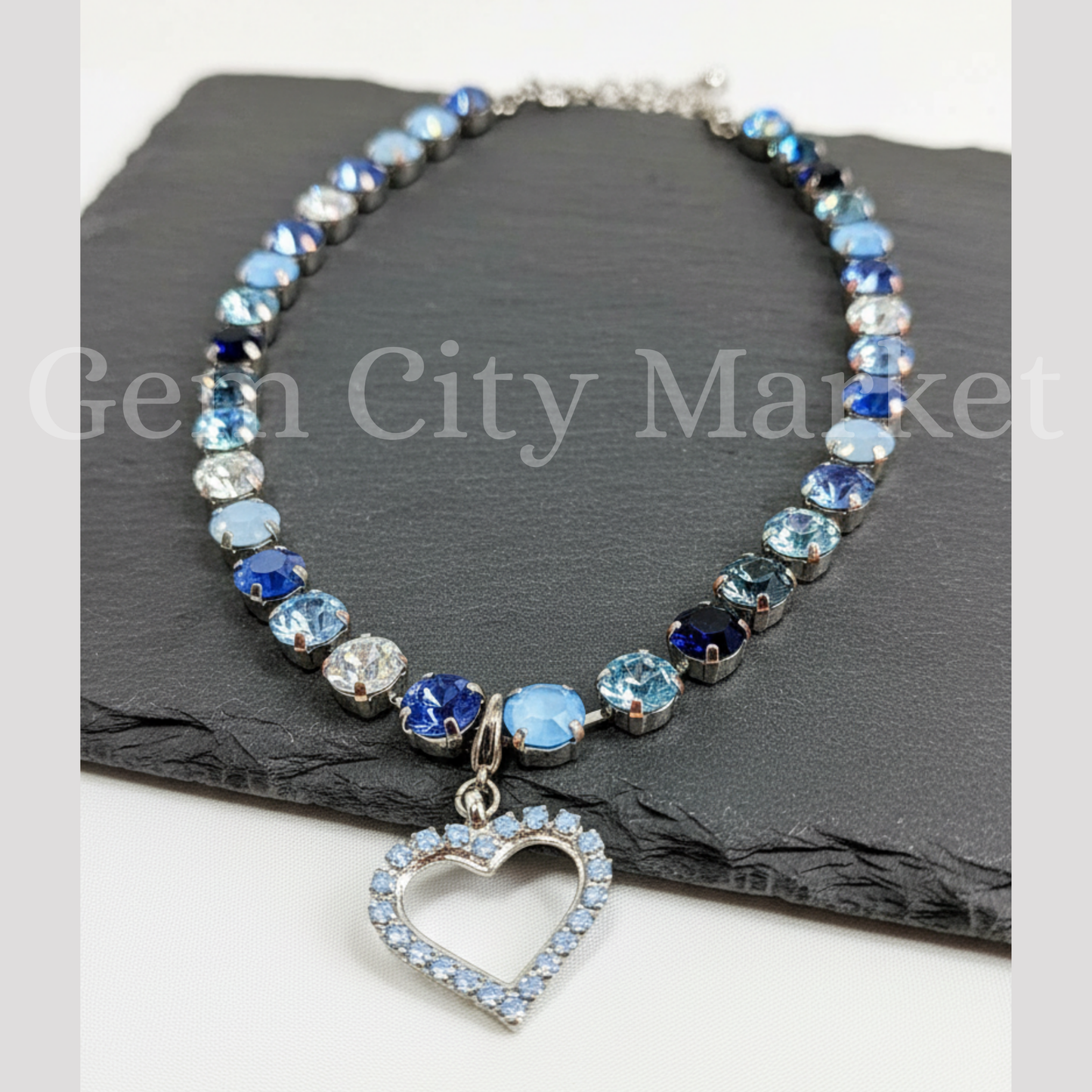 Crystal Necklace - True Blue N002