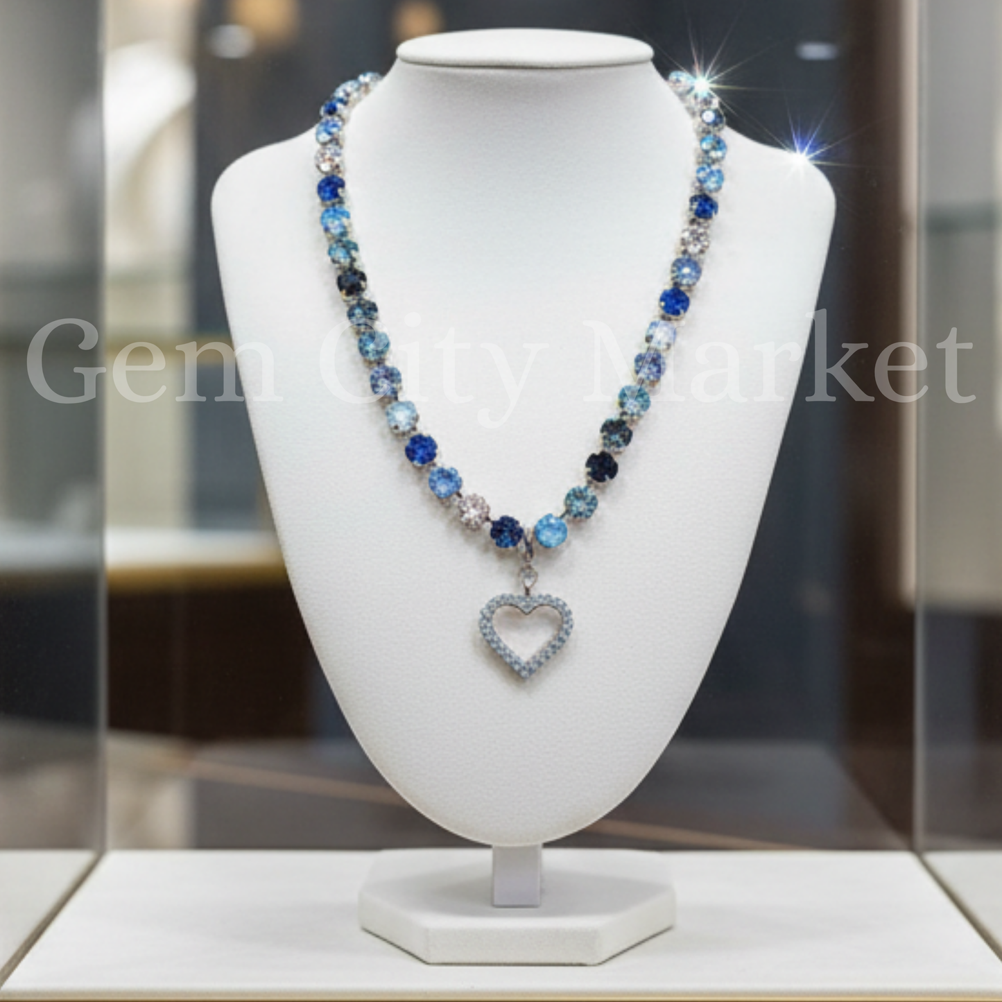 Crystal Necklace - True Blue N002