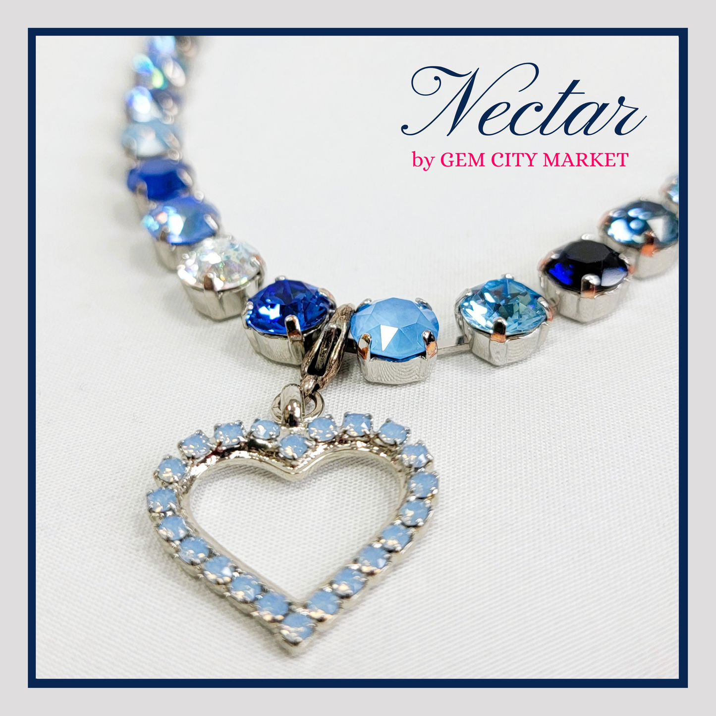 Crystal Necklace - True Blue N002